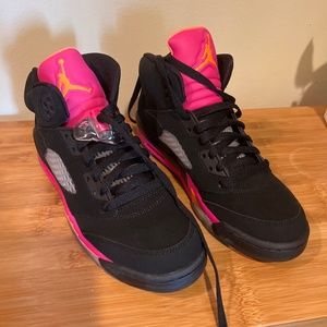 Air Jordan 5 Retro - black / bright citrus